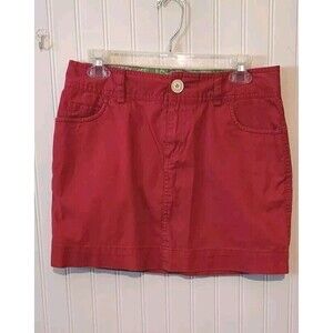 Vineyard Vines By Shep‎ & Ian Womens Size 4 Cotton Pink Mini Skirt W/ Pockets